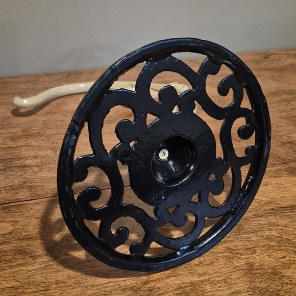 ENAMEL COATED CAST IRON Banana Hanger Stand - Picture 8 of 13